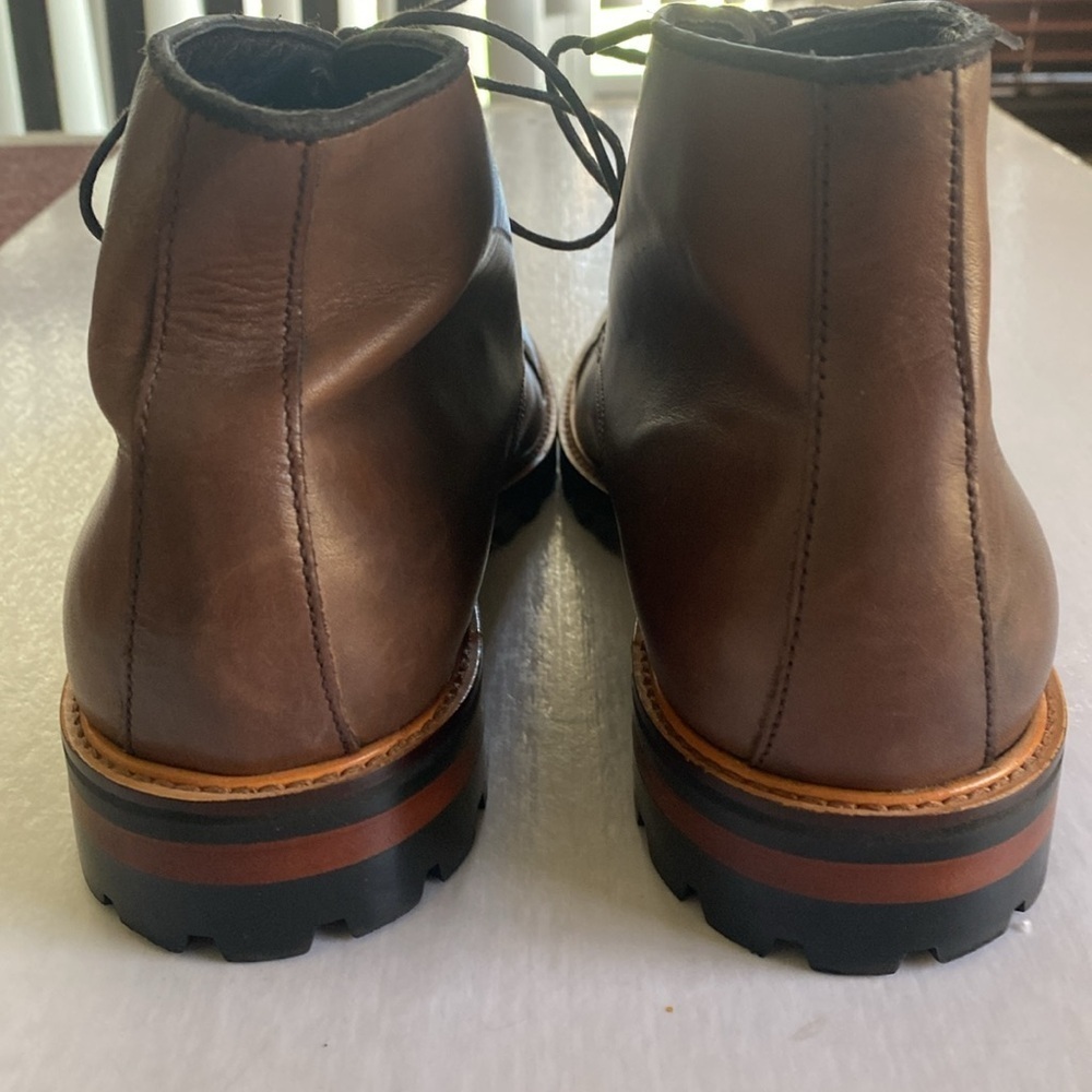 Gordon Rush Men's Chestnut Brown Leather Boots Size 8.5 - Picture 4 of 15